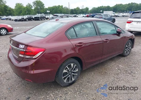 2013 Honda Civic Ex-L from USA, damaged, VIN 19XFB2F9XDE288693